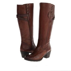 Women's Clarks® Maymie Stellar Boot Brown Leather